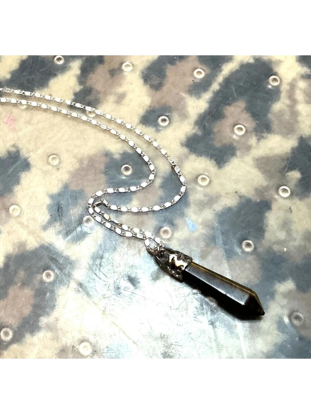 Quartz Stunning Tiger's Eye Necklace sterling